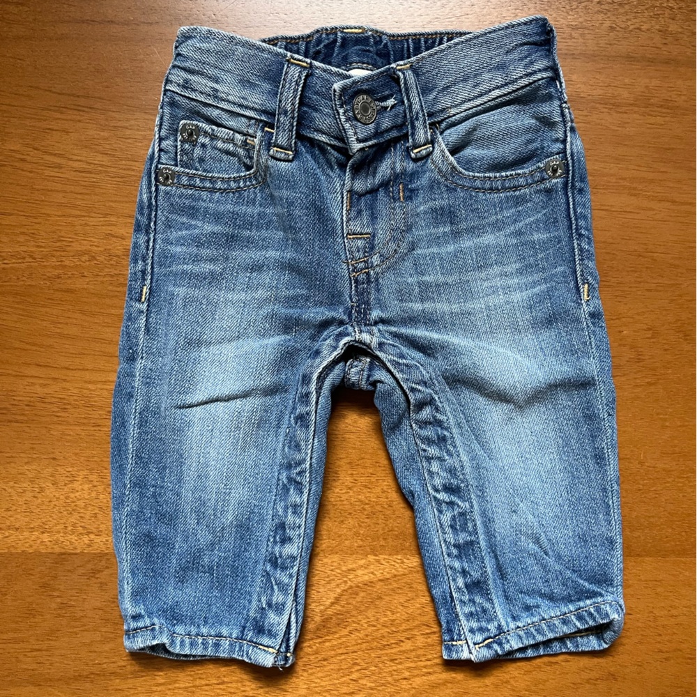 GAP Baby Denim Snap Jeans